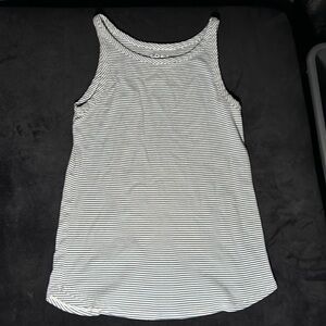 Used Blue and White Stripe Tank Kids XL